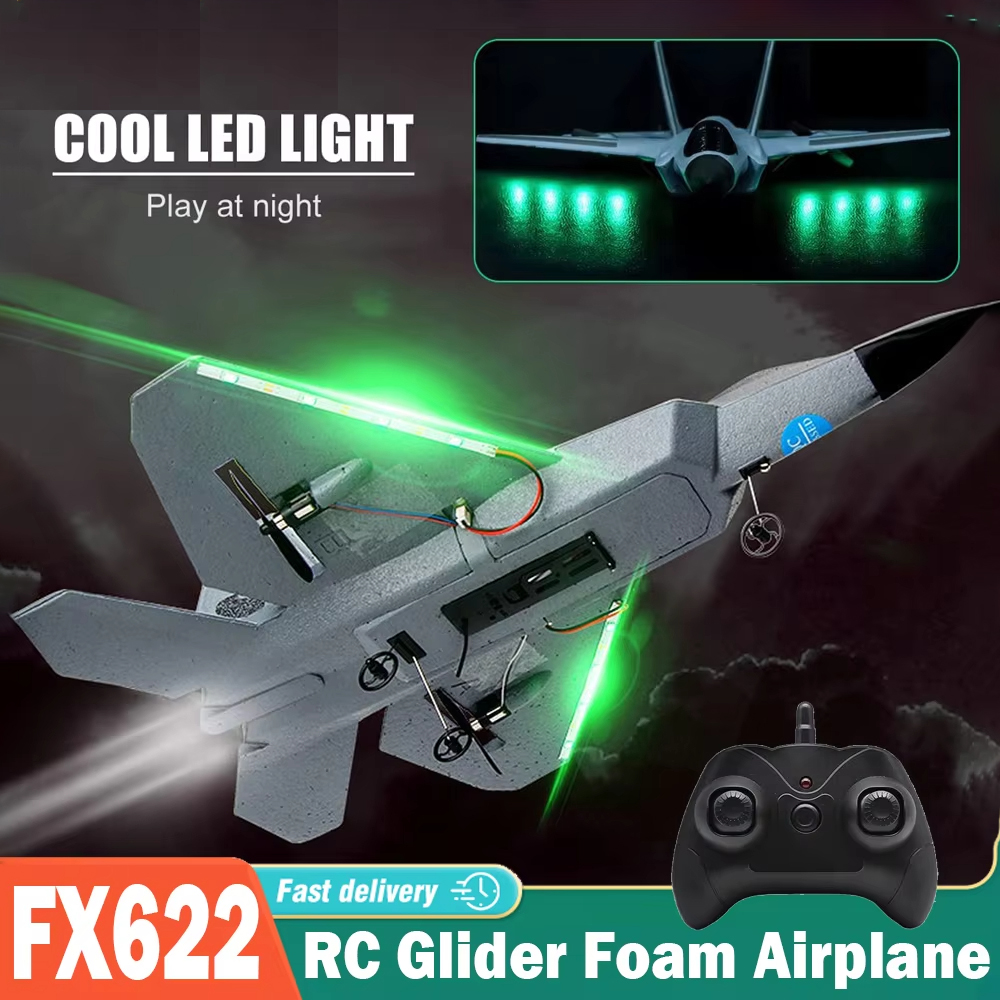 Drone Rc Simulator - FX622 RC Glider Fighter with Light