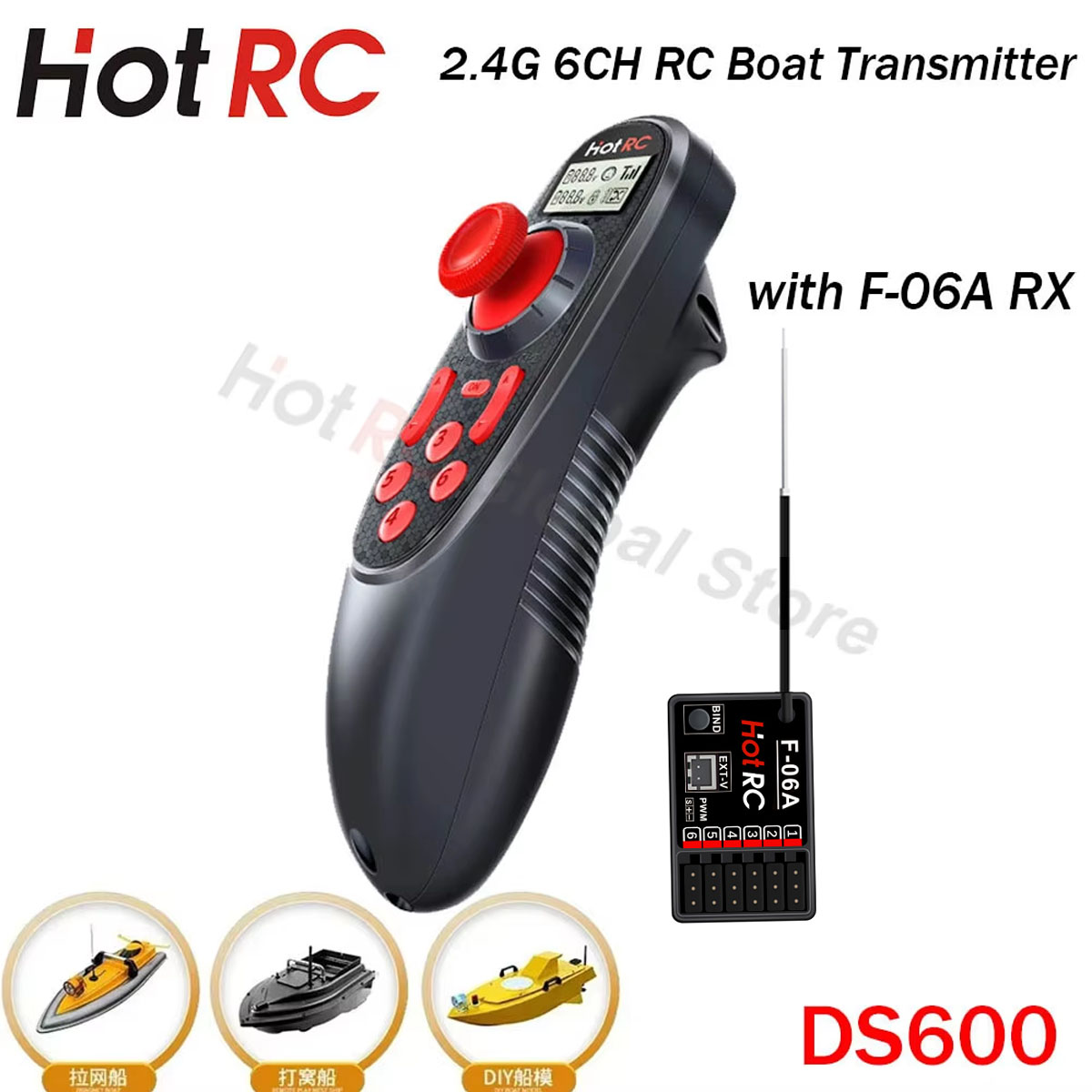 Joystick Rc Drone - HOTRC DS600 6CH 6 Channel 2.4G
