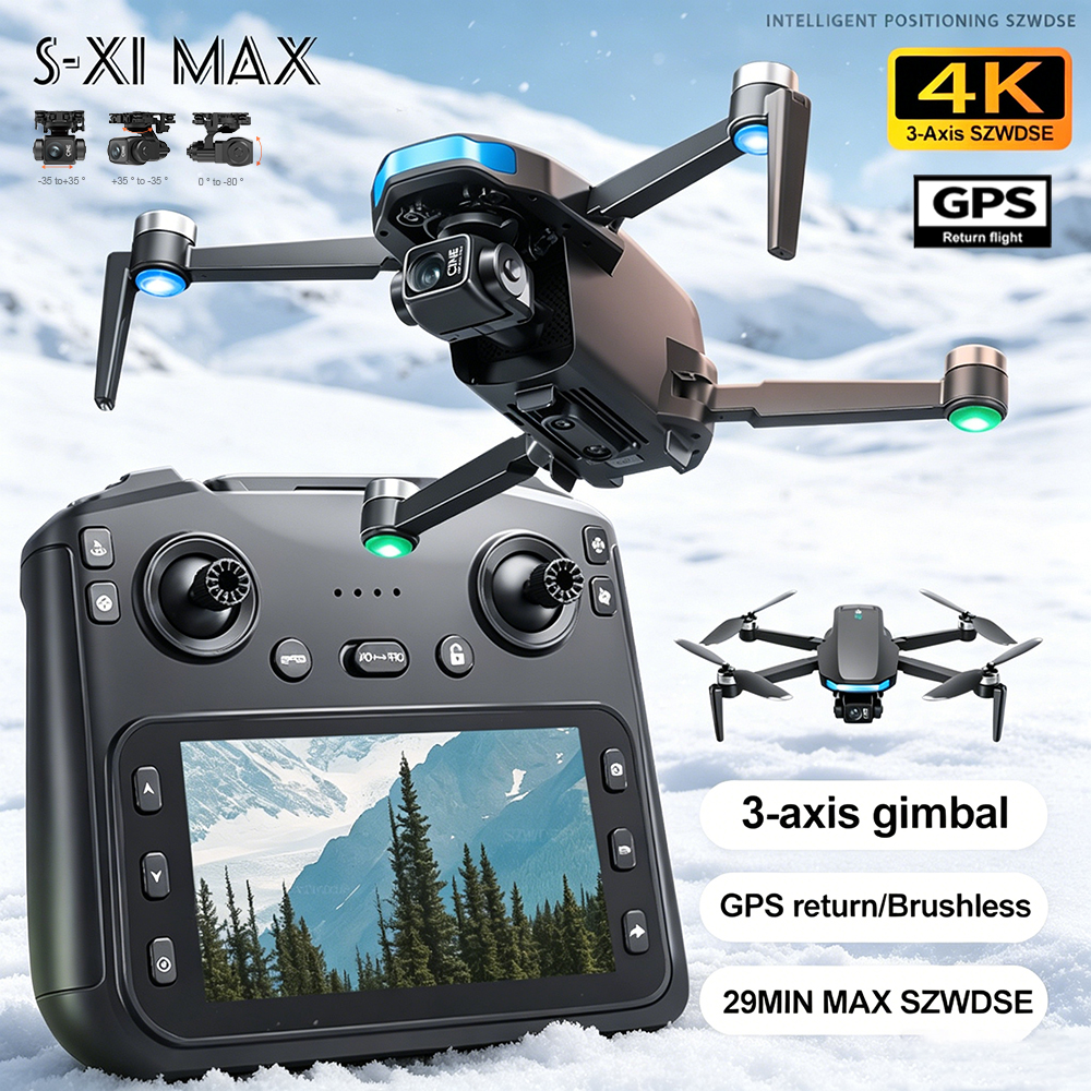 Drone X1 Rc - New S-X1 MAX Drone GPS 8K