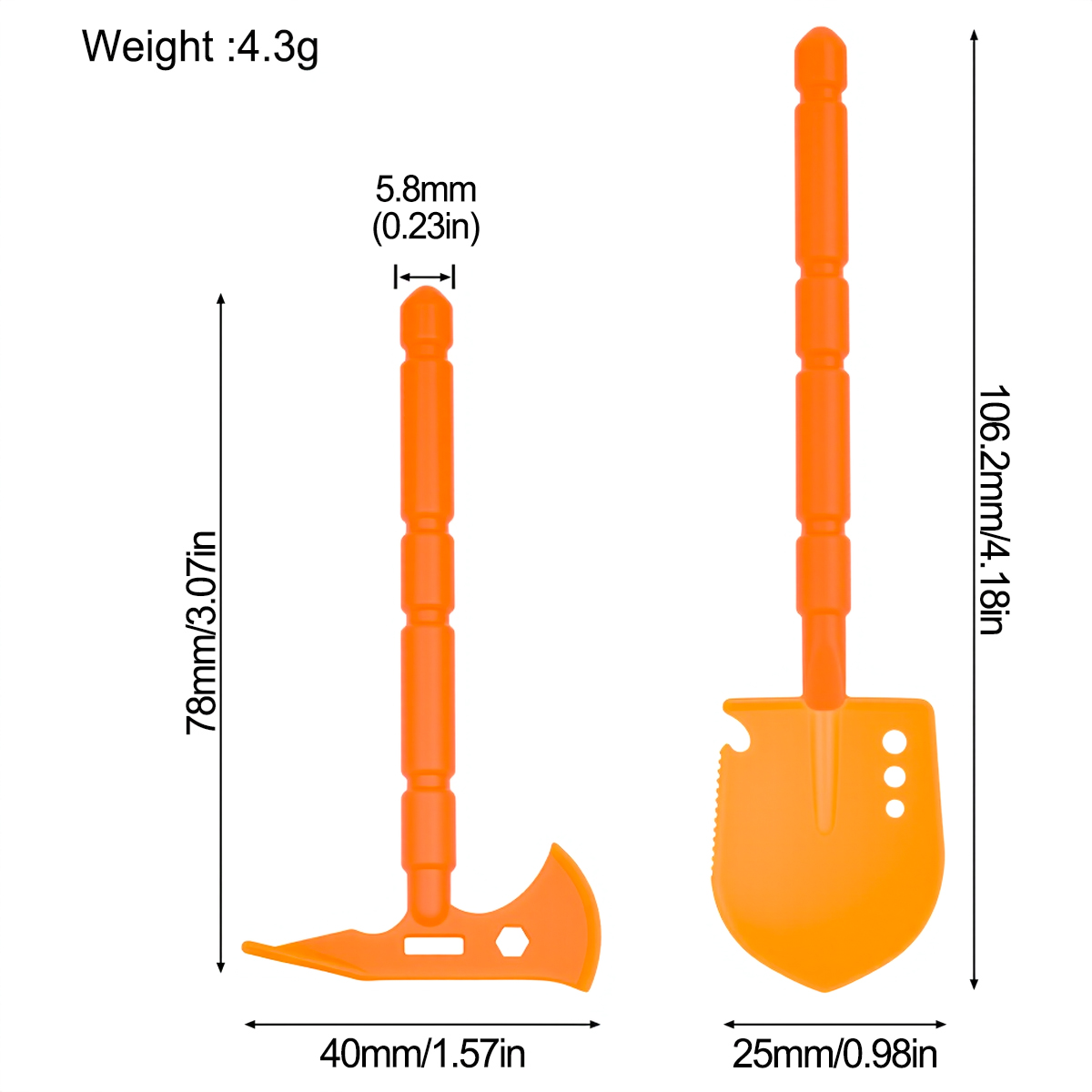 Simulated Plastic Shovel Picka - Rc Rock Crawler avis et prix