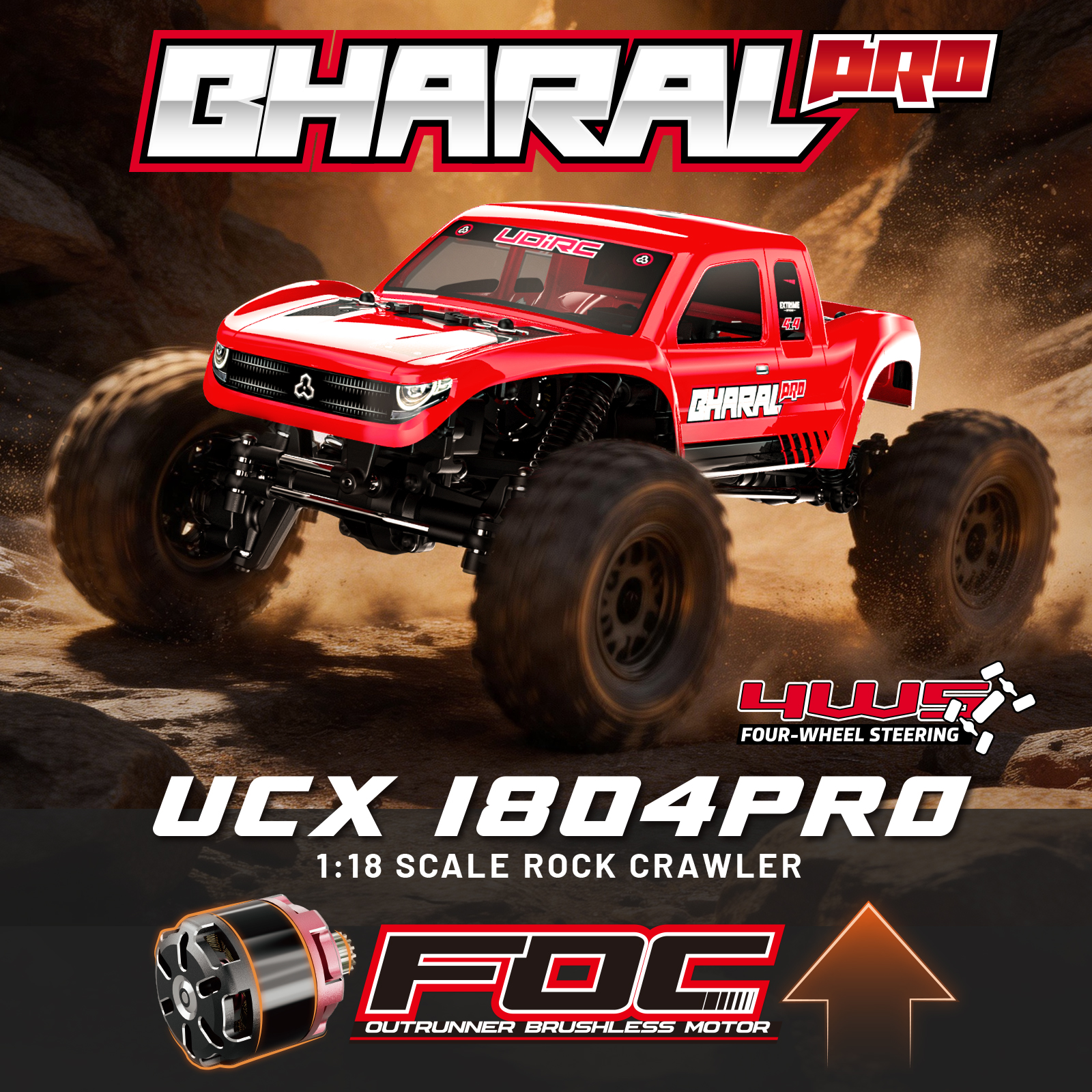UDIRC UCX1804PRO 1:18 Scale RC - Drone Vera Rc avis et prix