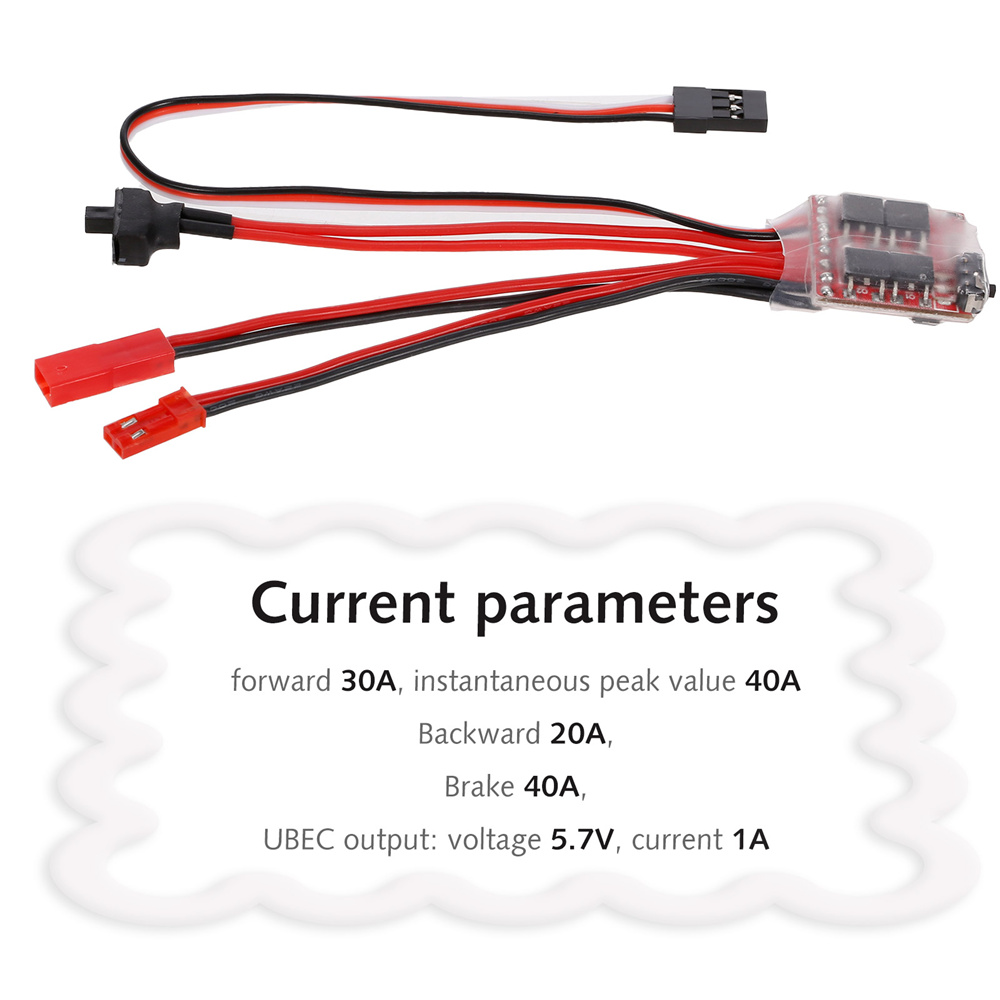 Mini RC Car 30A Brushed ESC Fo - Rc Boat avis et prix
