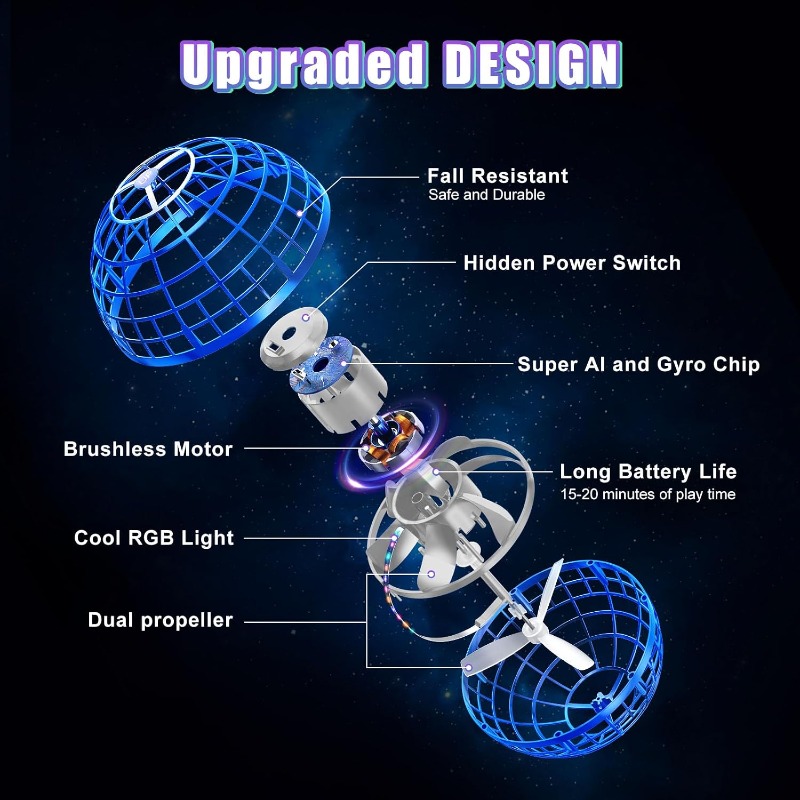 Flying Ball Orb Toys Hover Soa - Drone Without Rc avis et prix