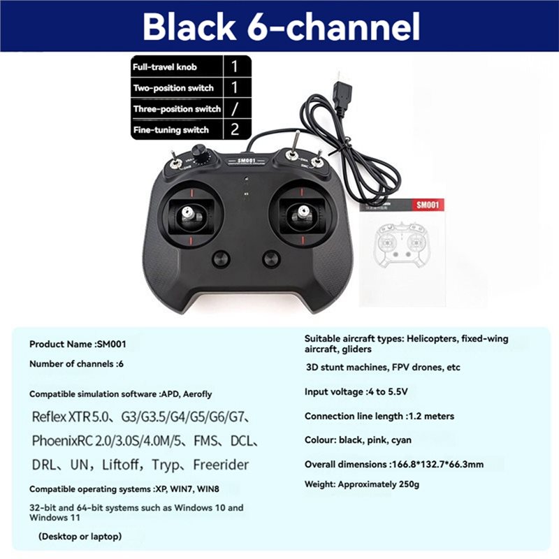 SQPP-FS-SM001 6CH For RC FPV D - Drone Rc Simulator avis et prix