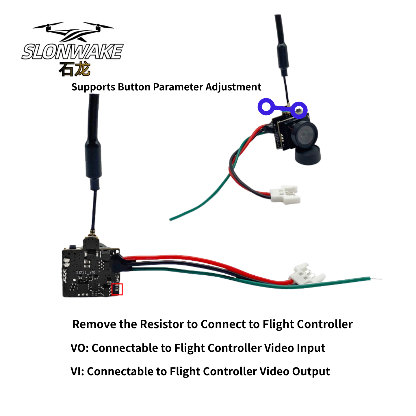 SLONWAKE 5.8G Analog Video Tra - Drone Rc With Camera avis et prix