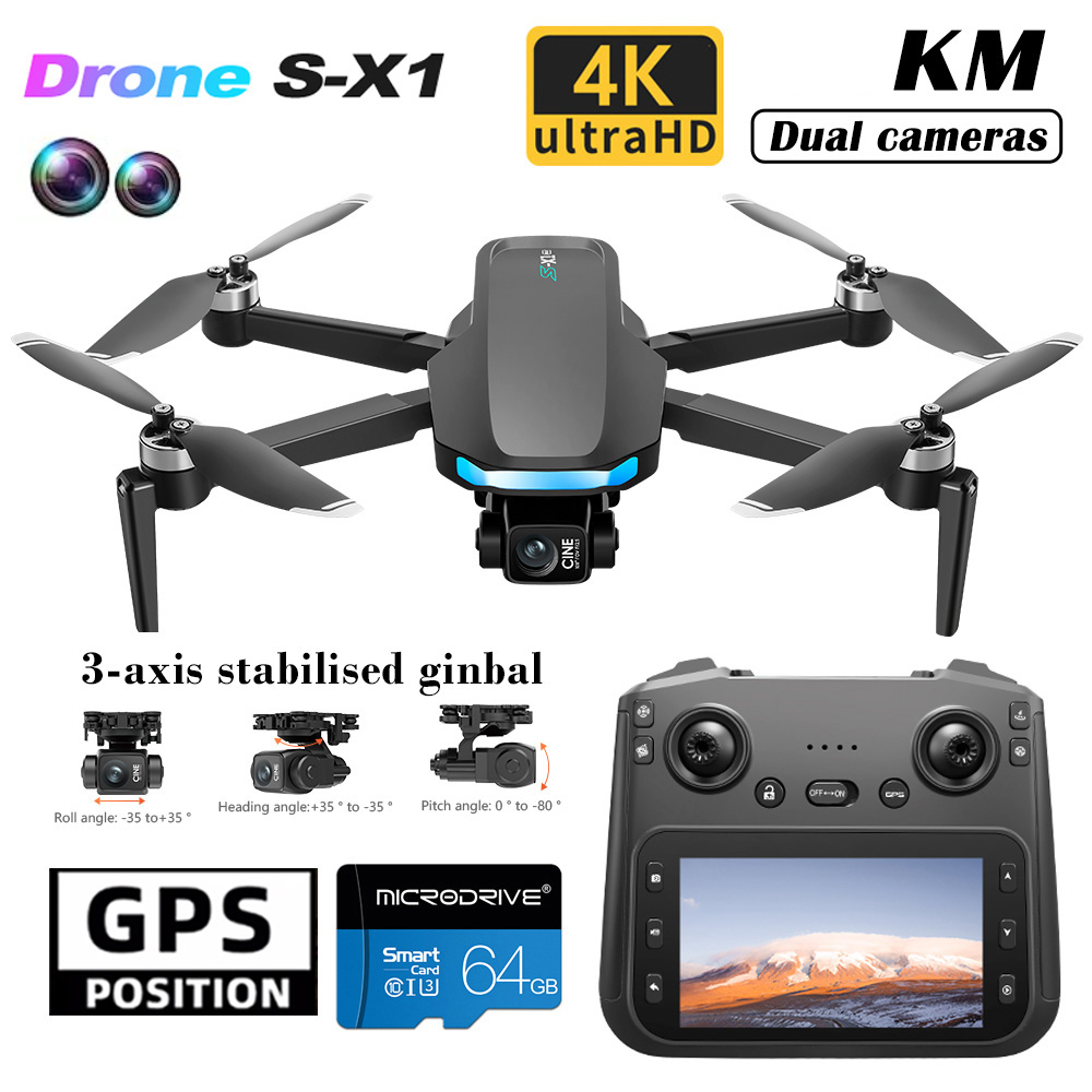 S-X1 New Drone with Screen 3-A - Drone X1 Rc avis et prix