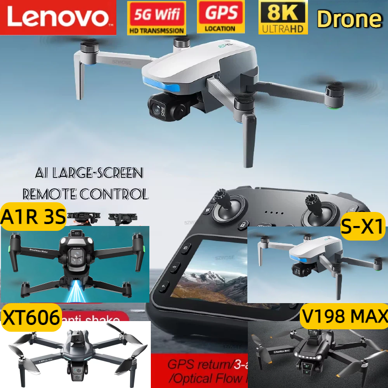 Lenovo True GPS 8K Drone V198  - Drone X1 Rc avis et prix