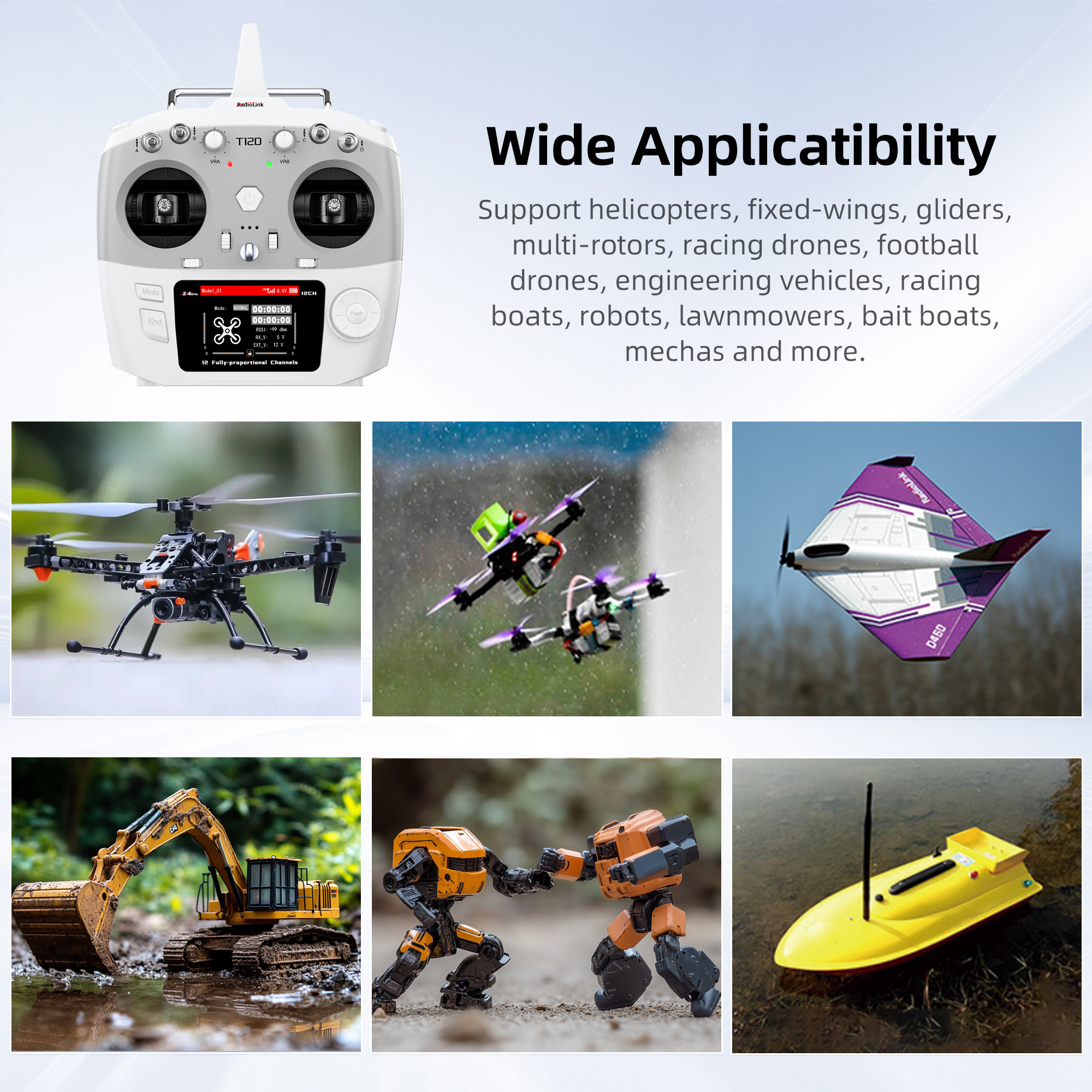 Radiolink T12D ELRS 12 Channel - Joystick Rc Drone avis et prix