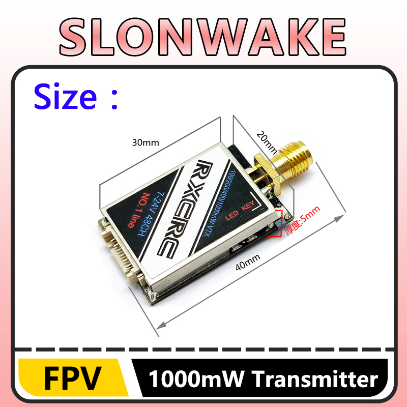 SLONWAKE  5.8G 48CH 1W VTX 100 - Drone Rc With Camera avis et prix