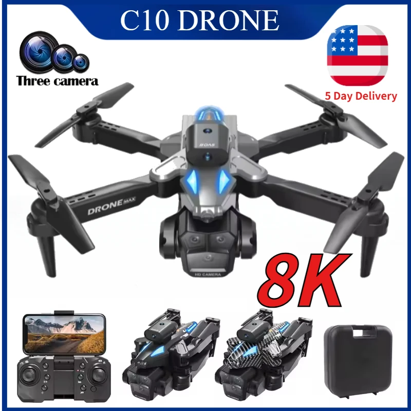 C10 8K HD RC Drone with Triple - Drone Without Rc avis et prix