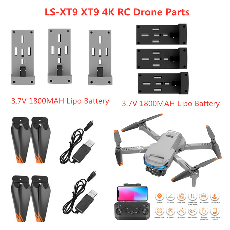 LS-XT9 Drone Battery 3.7V 1800 - Drone Rc Xt9 avis et prix