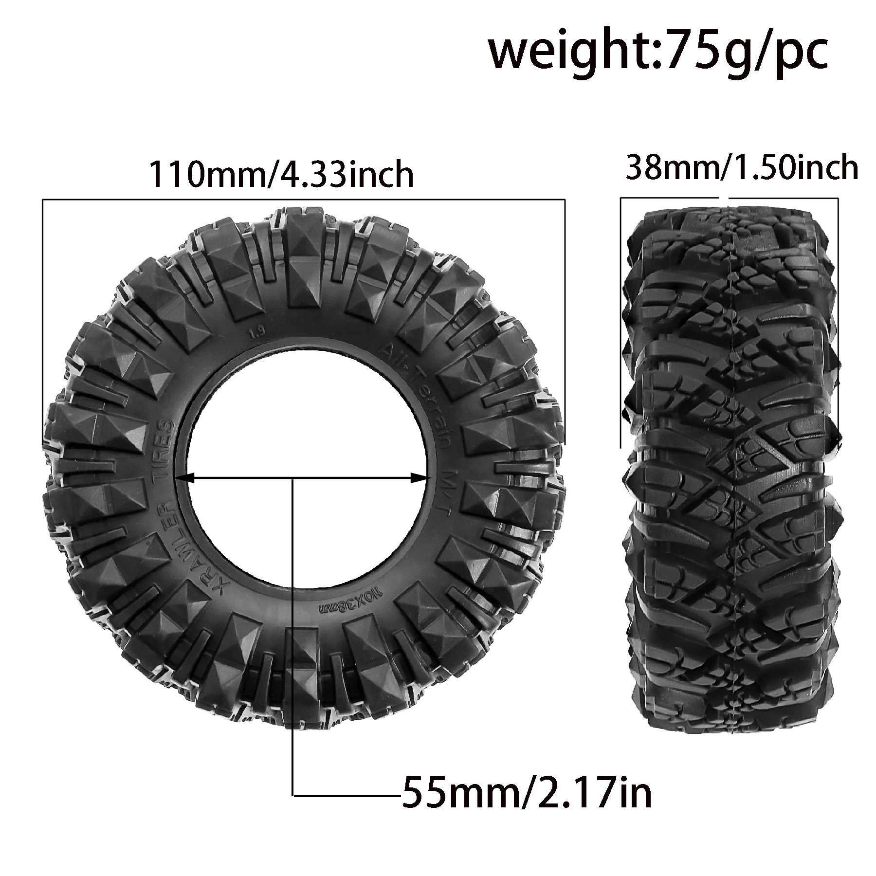 4Pcs 1.9 Inch Rubber Rock Craw - Rc Rock Crawler avis et prix