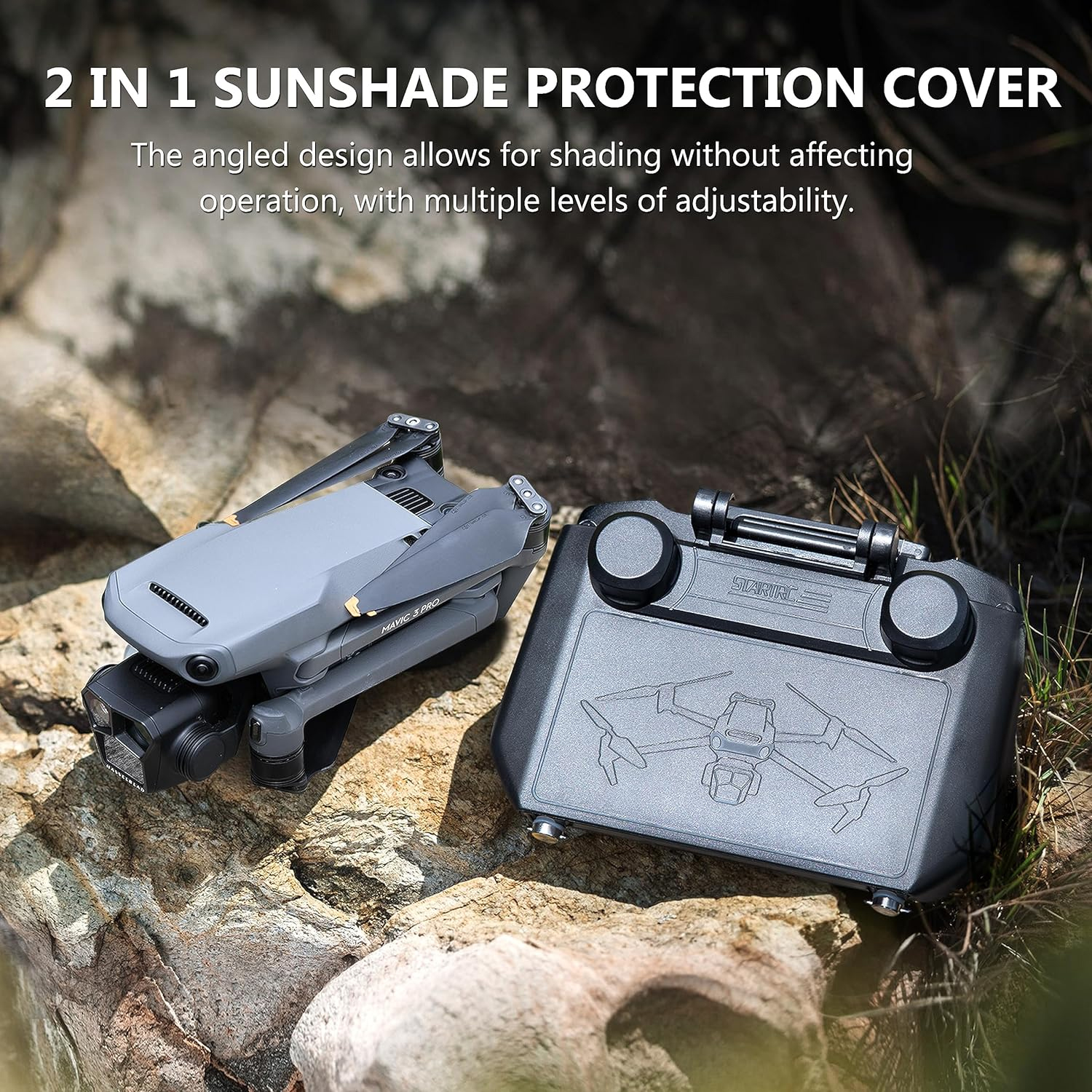 2-in-1 Sun Hood & Joystick Cov - Joystick Rc Drone avis et prix