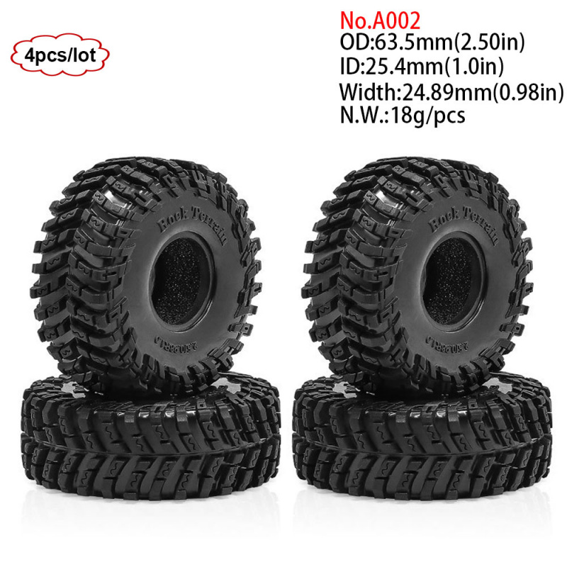 4PCS 1.0inch 57-67mm RC Crawle - Rc Rock Crawler avis et prix