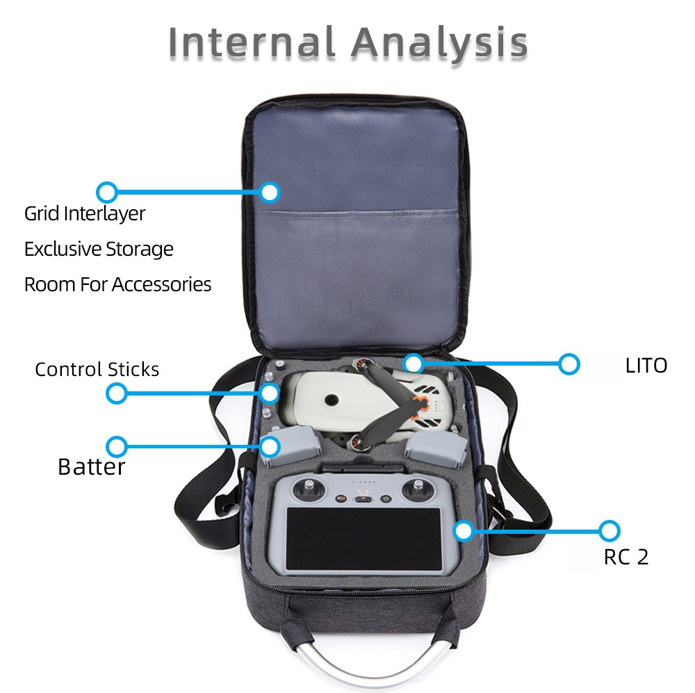 For DJI Lito X1 Organizer Bag  - Drone X1 Rc avis et prix