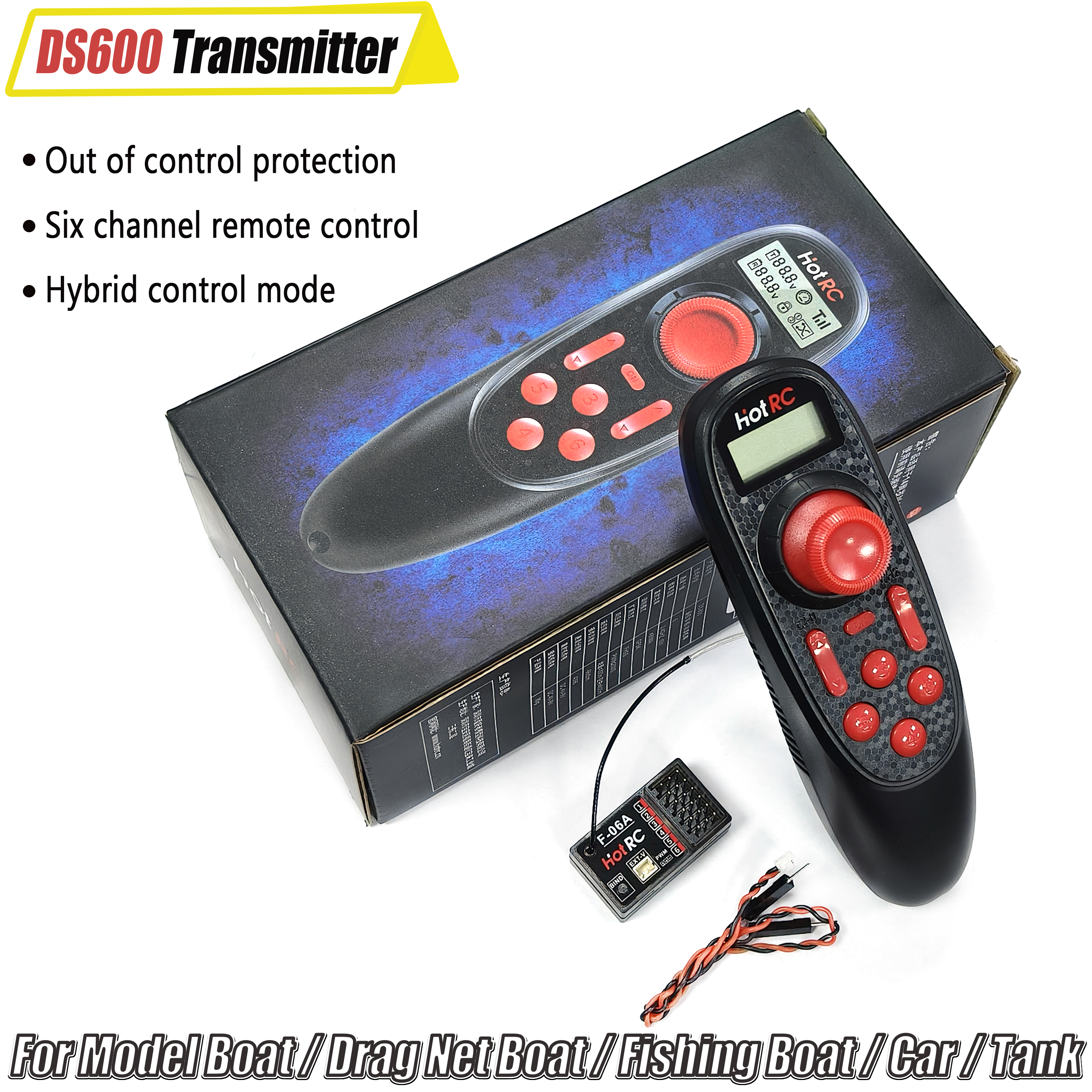 HOTRC DS-600 6CH 2.4GHz Radio  - Joystick Rc Drone avis et prix