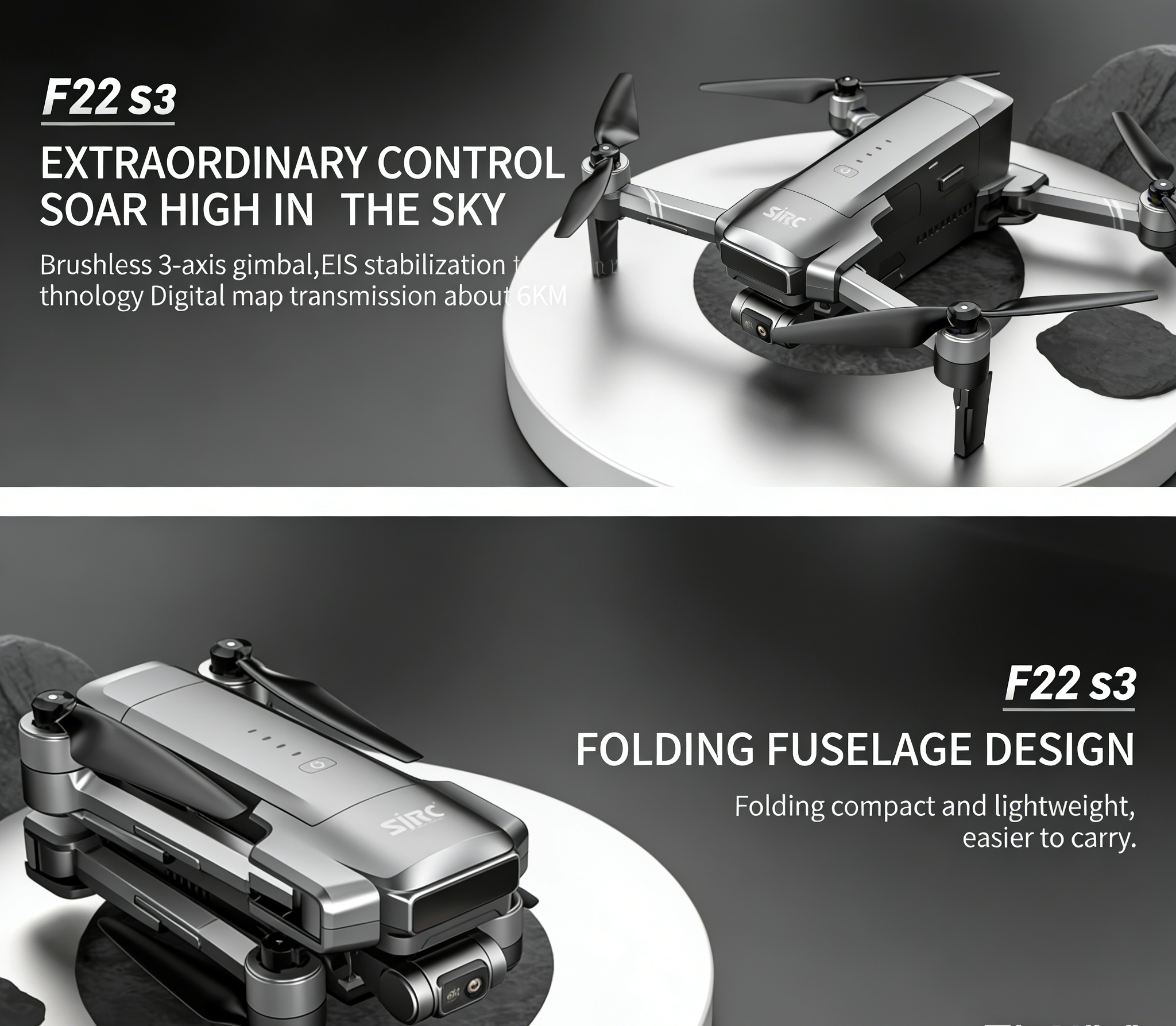 SJRC F22 S3 pro Foldable RC Qu - Drone F22 Rc avis et prix