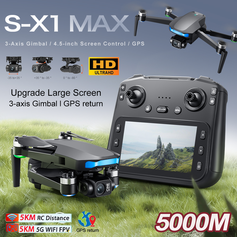 New S-X1 MAX Drone GPS 8K Prof - Drone X1 Rc avis et prix