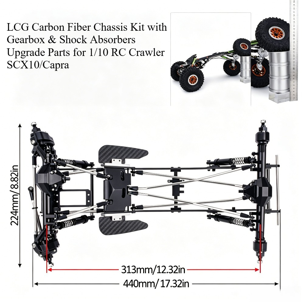 1/10 RC Rock Crawler LCG Carbo - Rc Rock Crawler avis et prix